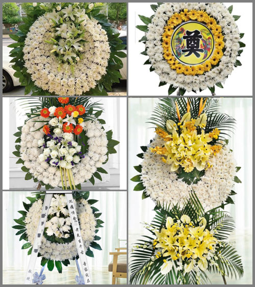安徽安庆市潜山县水吼镇梅寨村花圈速递